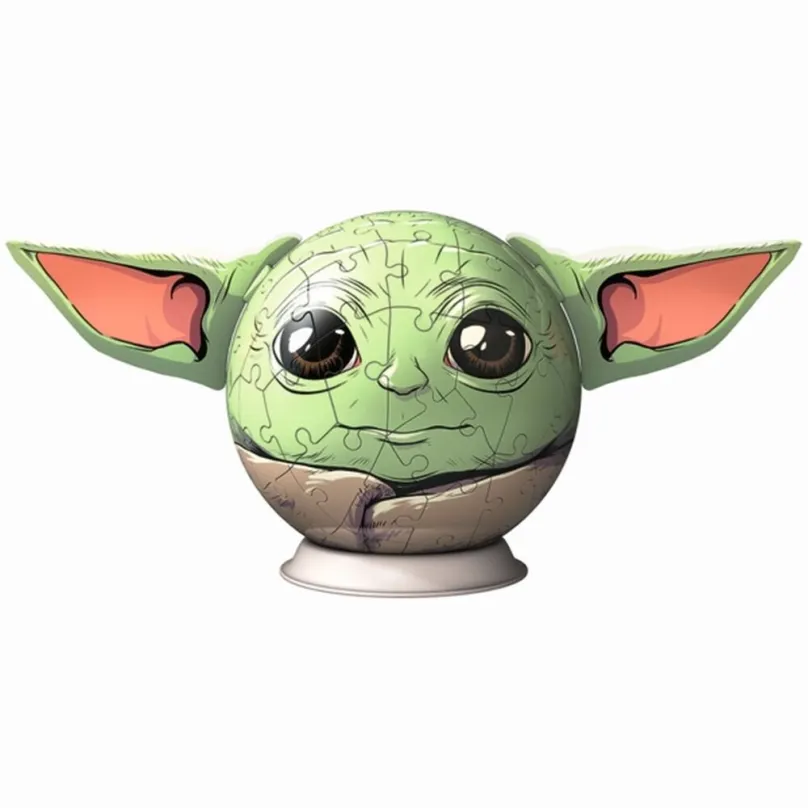 3D puzzle Puzzle-Ball Star Wars: Baby Yoda s ušami 72 dielikov