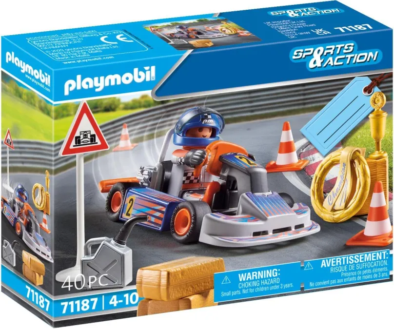 Figúrka Playmobil 71187 Motokárový pretekár
