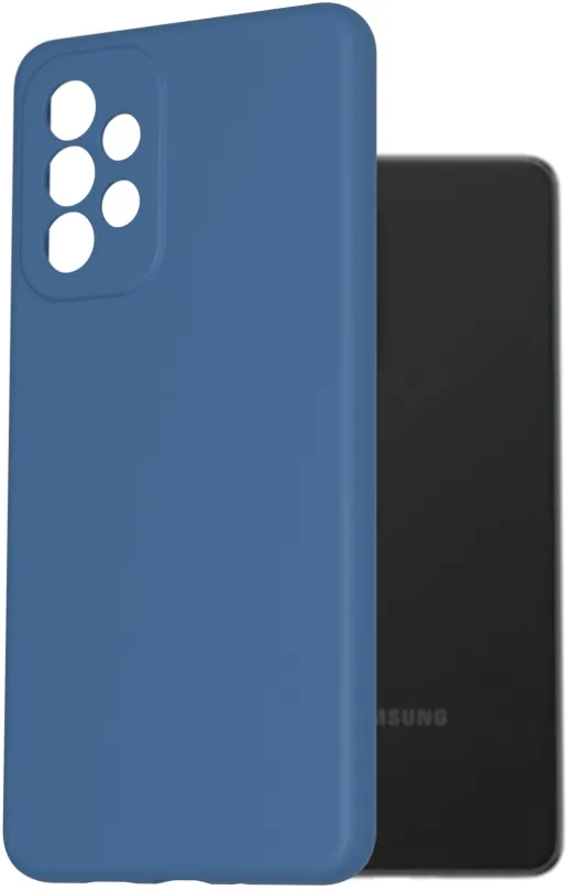 Kryt na mobil AlzaGuard Premium Liquid Silicone Case pre Samsung Galaxy A73 modré