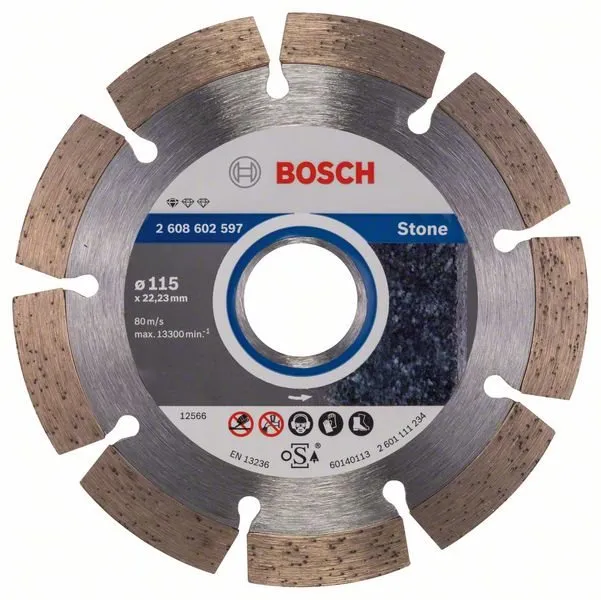 Diamantový kotúč Bosch Standard for Stone 115x22.23x1.6x10mm 2.608.602.597