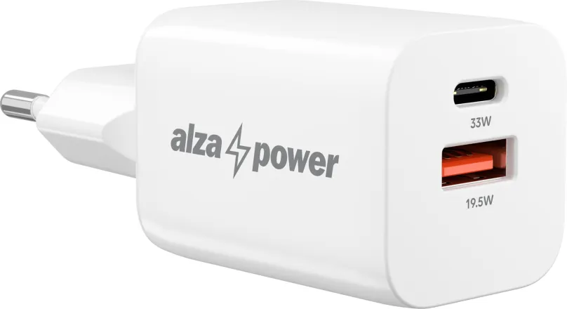 Nabíjačka do siete AlzaPower A133 Fast Charge 33W biela