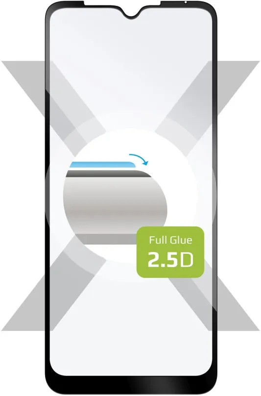 Ochranné sklo FIXED FullGlue-Cover pre Motorola Moto G Pure čierne