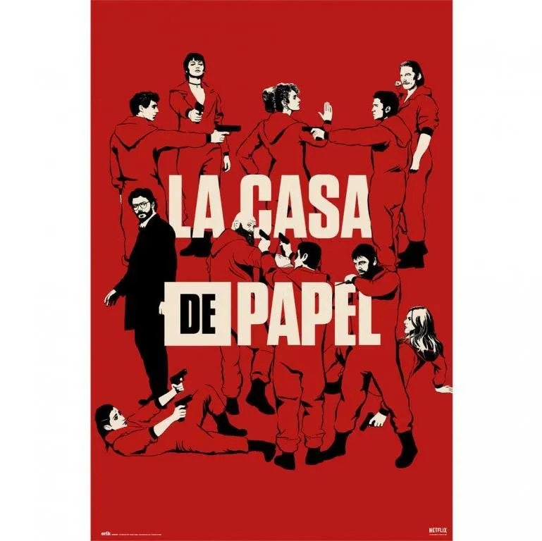 Plagát La Casa De Papel - Papierový dom - All Characters - plagát
