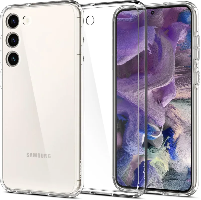 Kryt na mobil Spigen Ultra Hybrid Clear Samsung Galaxy S23, pre Samsung Galaxy S23, materi
