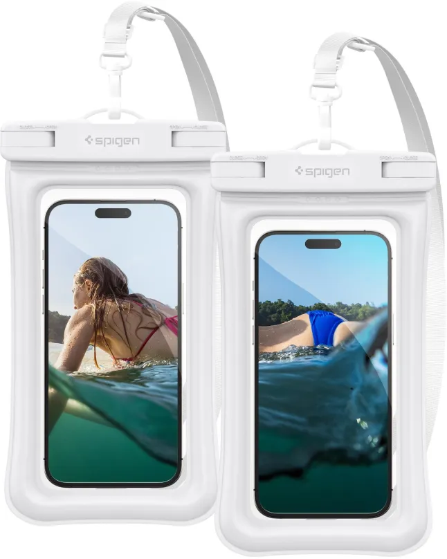 Puzdro na mobil Spigen Aqua Shield WaterProof Floating Case A610 2 Pack White