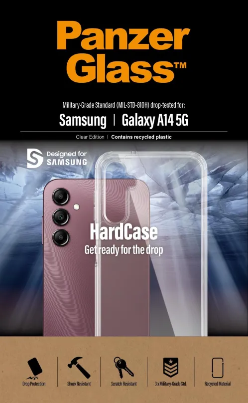 Kryt na mobil PanzerGlass HardCase Samsung Galaxy A14/A14 5G číre