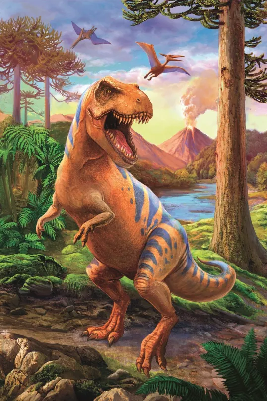 TREFL Puzzle Úžasní dinosaury: Tyrannosaurus 54 dielikov