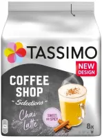 Kávové kapsule TASSIMO kapsule Coffee shop Chai Latte 8 nápojov
