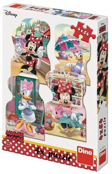 Puzzle Minnie a Daisy v lete 4x54 Puzzle