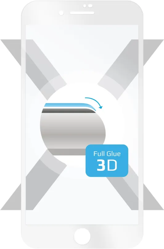 Ochranné sklo FIXED 3D Full-Cover pre Apple iPhone 7 Plus / 8 Plus biele