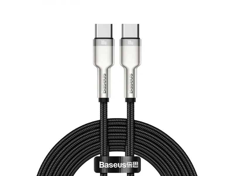 Baseus Cafule Series nabíjací / dátový kábel USB-C samec na USB-C samec s kovovými koncovk