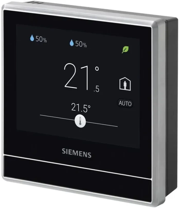 Chytrý termostat Siemens RDS110 Chytrý termostat so čidlom vlhkosti a kvality vzduchu VOC