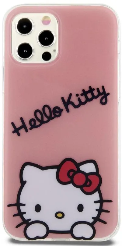 Kryt na mobil Hello Kitty IML Daydreaming Logo Zadný Kryt pre iPhone 12/12 Pro Pink