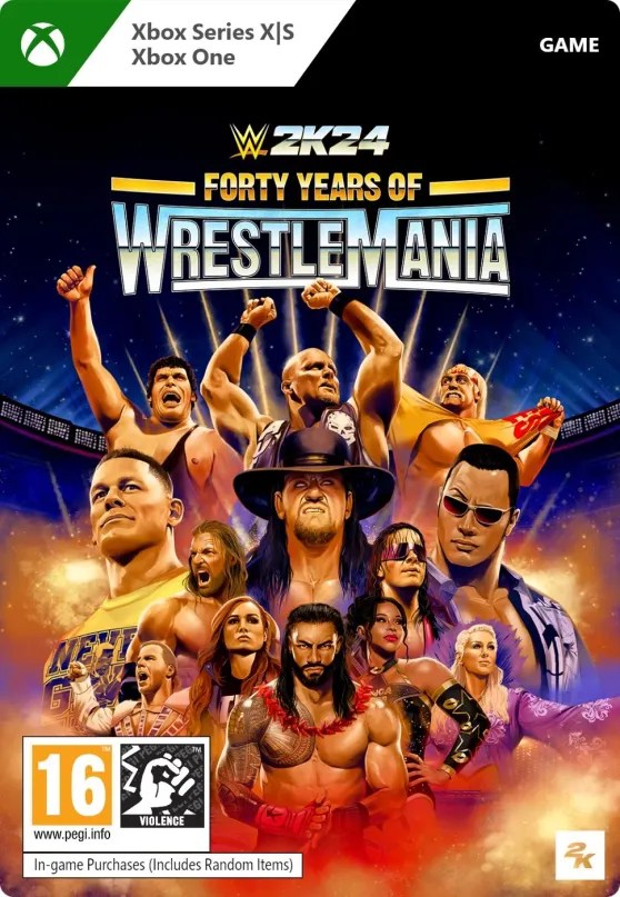 Hra na konzole WWE 2K24: 40 Years of Wrestlemania Edition - Xbox Digital