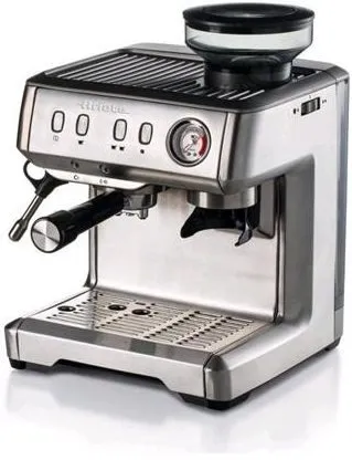 Pákový kávovar Ariete nerezový espresso kávovar s mlynčekom 1313