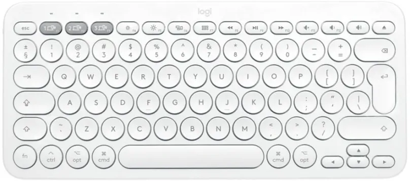 Klávesnica Logitech Bluetooth Multi-Device Keyboard K380 pre Mac, biela - CZ/SK