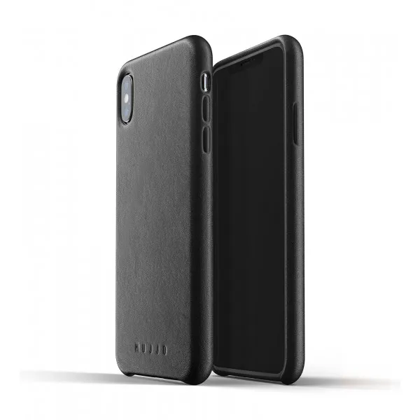 MUJJO Full Leather Case pre iPhone XS Max - čierny