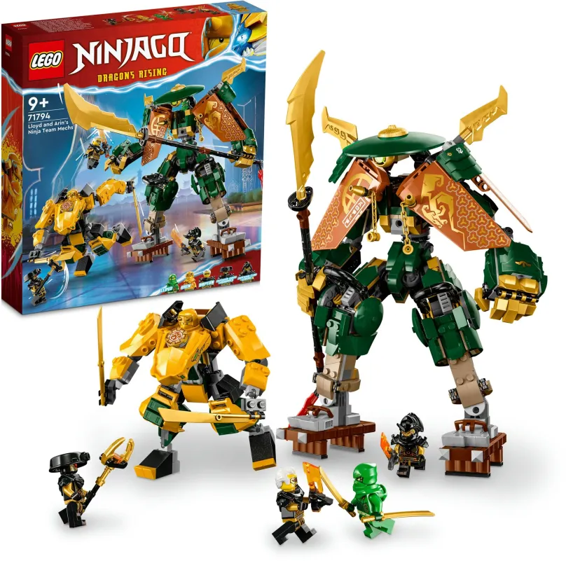 LEGO stavebnica LEGO® NINJAGO® 71794 Lloyd, Arin a ich tím nindža robotov
