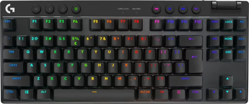 Herná klávesnica Logitech G PRO X TKL LIGHTSPEED Tactile, čierna