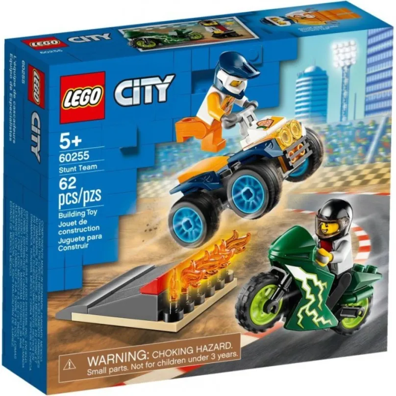 LEGO stavebnice LEGO City Nitro Wheels 60255 Tím kaskadérov