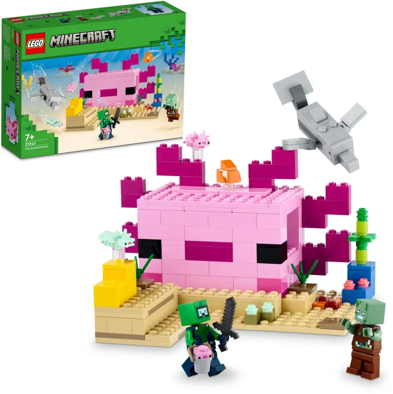 LEGO stavebnica LEGO® Minecraft® 21247 Domček axolotlov