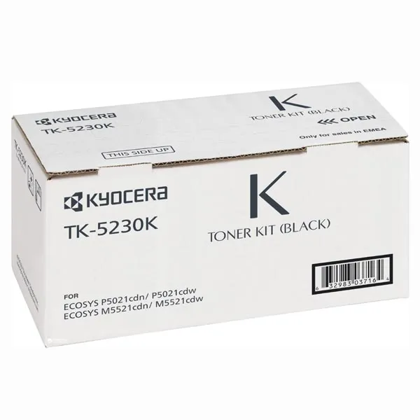 Kyocera originálny toner TK-5230K, black, 2600str., 1T02R90NL0, Kyocera M5521cdn, M5521cdw, P5021cd, P5021cdw, O