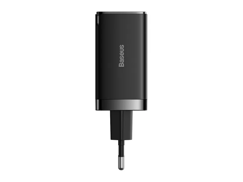 Baseus GaN5 Pre rýchlonabíjací adaptér 2x USB-C + USB-A 65W čierna