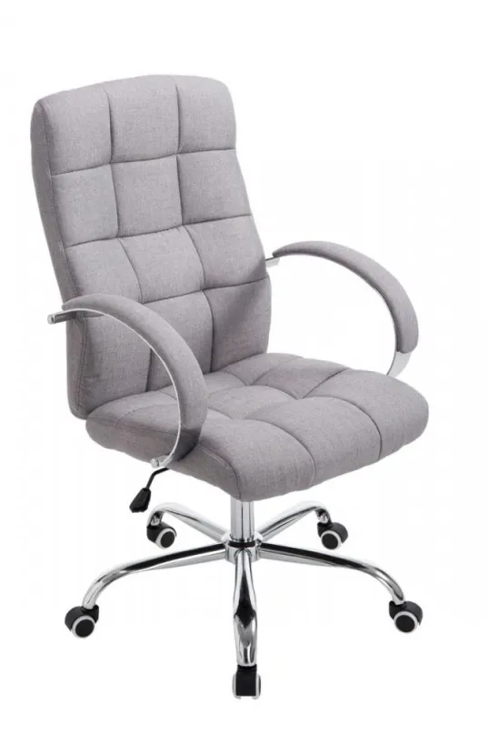 Kancelárska stolička BHM GERMANY Mikos, textil, šedá