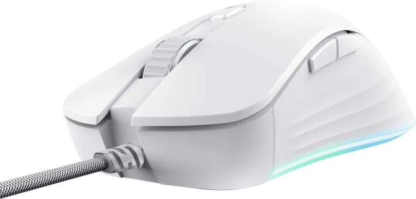 Herná myš TRUST GXT924W YBAR+ High Performance Gaming Mouse White