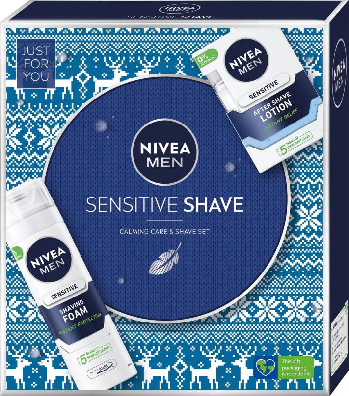 Darčeková kozmetická sada NIVEA MEN darčekové balenie na holenie bez podráždenej pokožky