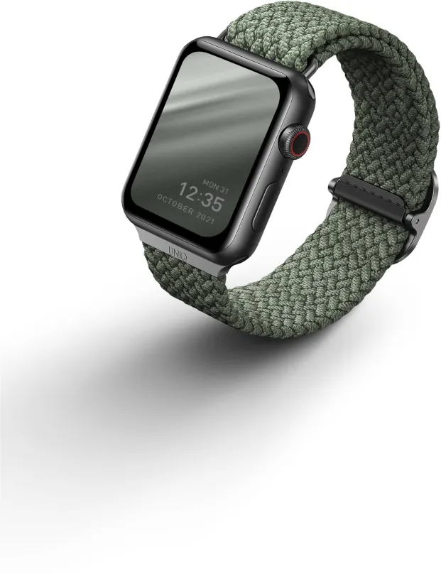 Remienok Uniq Aspen Braided remienok pre Apple Watch 42/44/45/Ultra 49mm zelený