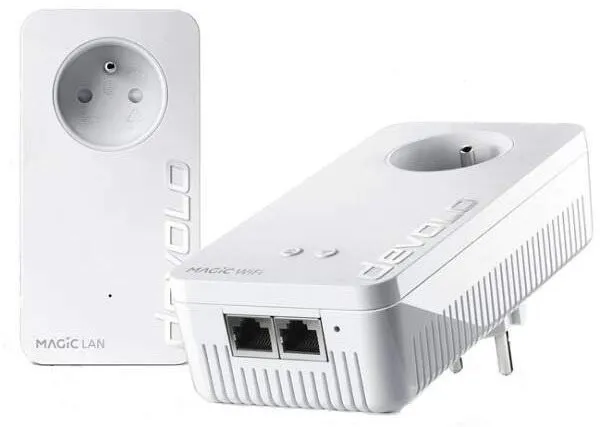 Powerline Devolo Magic 2 WiFi 6 Starter Kit, prenosová rýchlosť 1800 Mb/s, rýchlosť WiFi 1