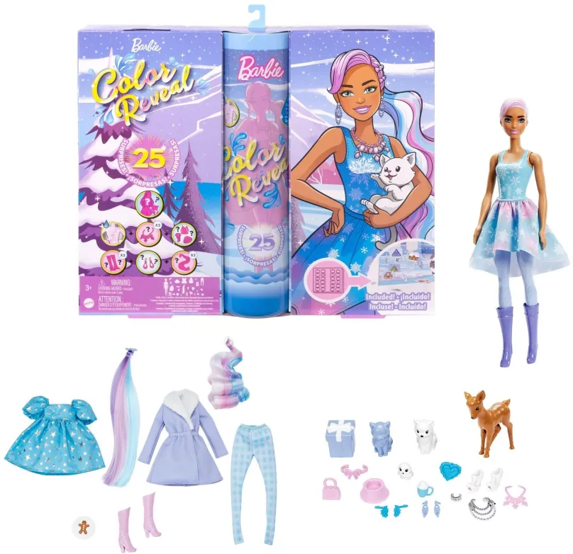 Adventný kalendár Barbie Color Reveal adventný kalendár