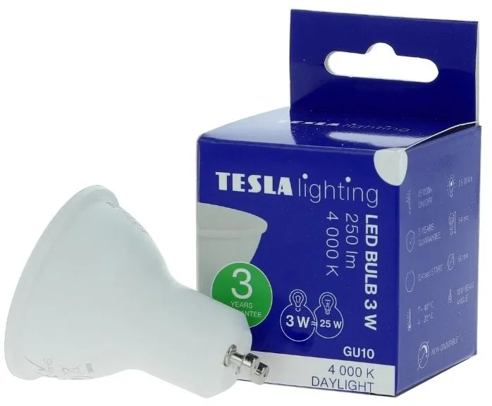 LED žiarovka TESLA LED 3W GU10 4000K