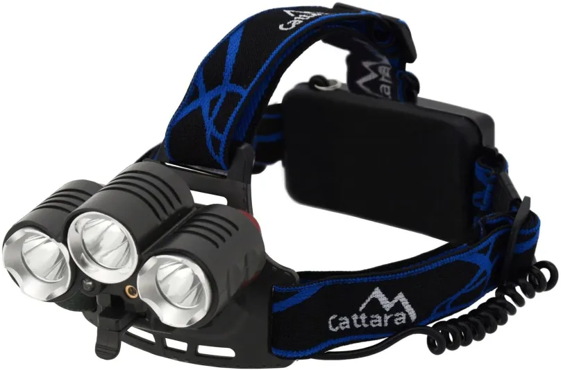 Čelovka Cattara LED 400lm (1x XM-L+2x XP-E), so svetelným výkonom 400 lm, dosvit 500 m, 3