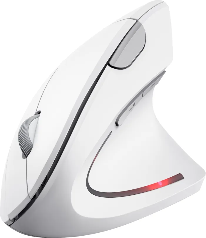 Myš TRUST VERTO Wireless Ergo Mouse White, bezdrôtová, optická, pre pravákov, pripojenie s