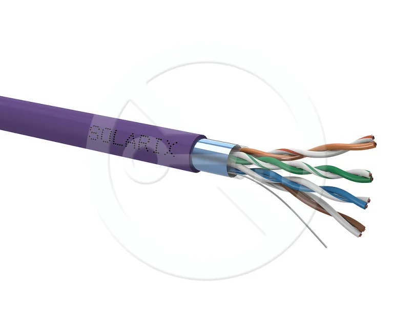Inštalačný kábel Solarix FTP Cat5E drôt LSOH, SXKD-5E-FTP-LSOH