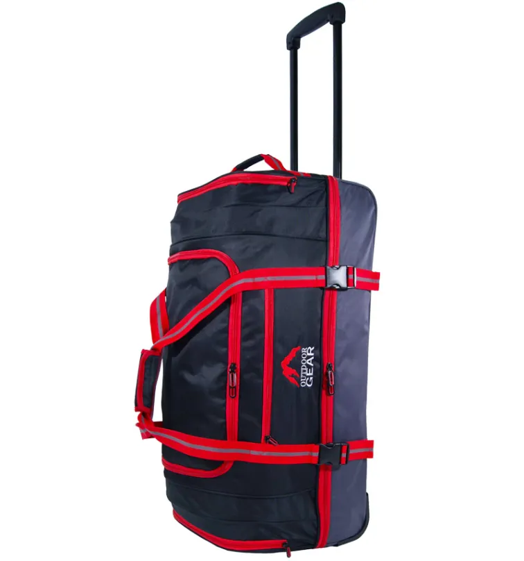 Cestovná taška na kolieskach GEAR T-805/26 "- čierna / červená