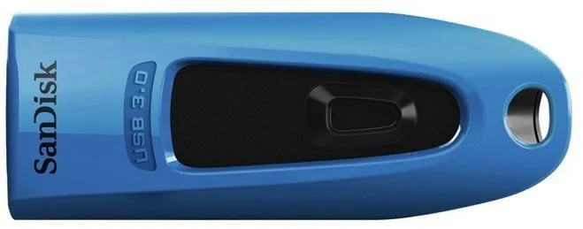 Flash disk SanDisk Ultra modrá, USB 3.2 Gen 1 (USB 3.0), USB-A, kapacita 64 GB, rýchl