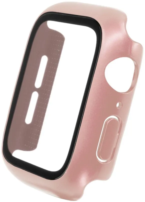 Ochranný kryt na hodinky FIXED Pure+ s temperovaným sklom pre Apple Watch 40mm ružové