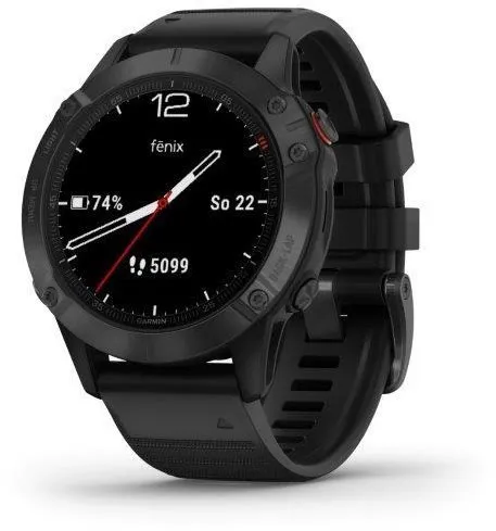 Chytré hodinky Garmin Fenix 6 PRO Black/Black Band, pre mužov aj ženy, s ovládaním v slove