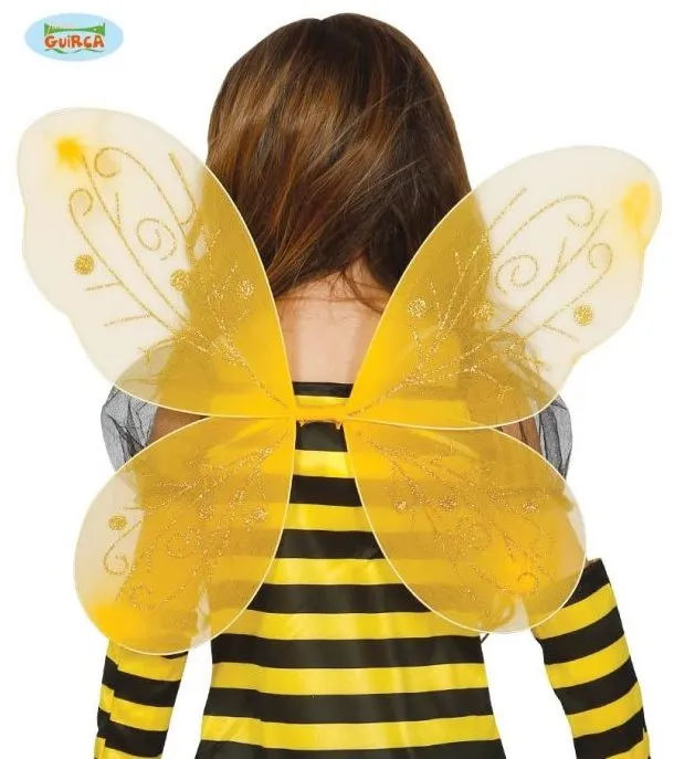 Doplnok ku kostýmu Detské Krídla Včielka Žlté - 44x35 cm