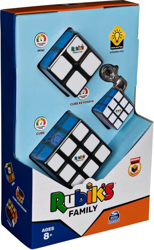 Hlavolam Rubikova kocka sada 3x3 2x2 a 3x3 prívesok