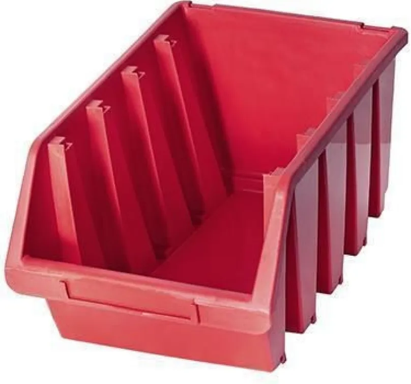 Box na náradie Patrol Plastový box Ergobox 4, 15,5 x 34 x 20,4 cm, červený