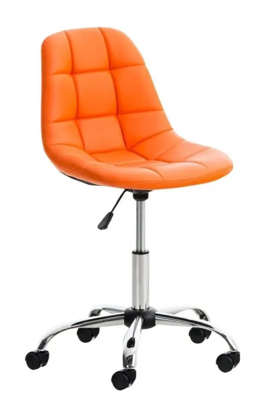 Kancelárska stolička BHM GERMANY Emil, oranžová