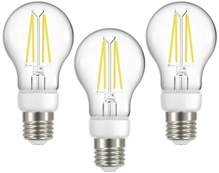 LED žiarovka IMMAX NEO LITE Smart sada 3x filamentová žiarovka LED E27 7W teplá, studená biela, stm, WiFi