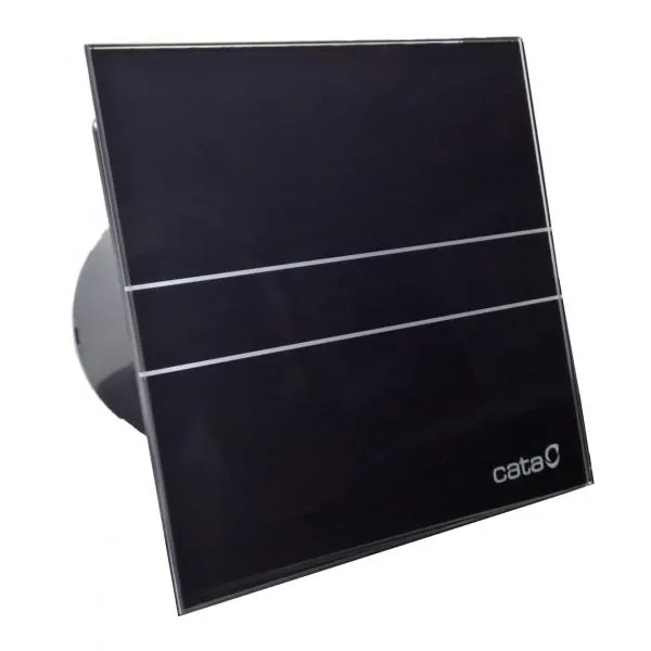 Axiálny ventilátor CATA e100 GBT sklo, časovač, čierny