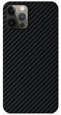 Kryt na mobil Epico Carbon kryt na iPhone 12/12 Pro s podporou uchytenia MagSafe - čierny