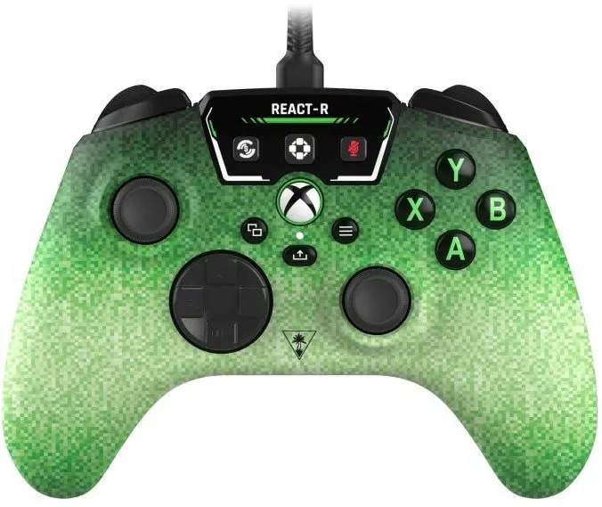 Gamepad Turtle Beach REACT-R, zelená, pre PC, Xbox Series X|S a Xbox One, kompatibilný sa