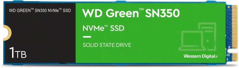 SSD disk WD Green SN350 1TB, M.2 (PCIe 3.0 4x NVMe), QLC (Quad-Level Cell), rýchlosť čítan
